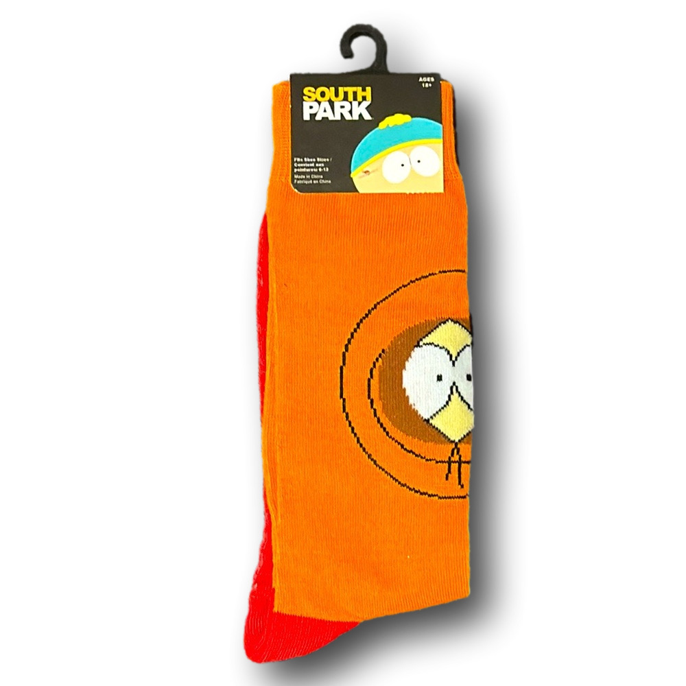 3/$20 South Park Characters Kenny & Eric Cartman Funny Novelty Crew Socks - NWT